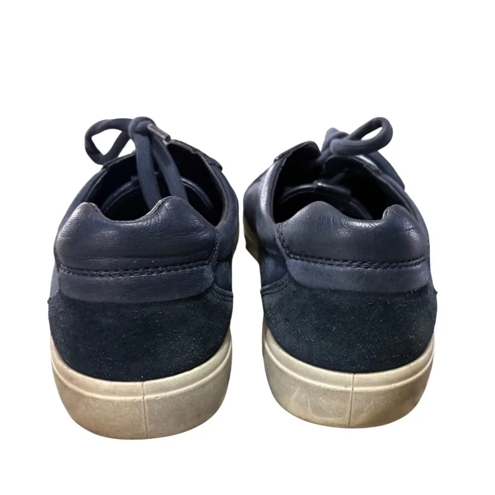 ECCO Soft 7 Mens Navy Blue Leather Low Top Sneakers 430804 Size 44 US 10‎